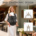 100% Baby Carrier Newborn to Toddler, Ergonomic and Adjustable Infant Baby Carrier Cotton with Head Support by Fruiteam