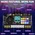 3 4 5 6 7 Kids DJ Mixer Controller Table Musical Toy with LED Lights Sound Effect Microphone Piano DJ Mixer Board Music