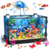 HOGOKIDS Fish Tank Building Set - 725PCS Movable Aquarium Toys with LED Light for Kids Age 8-14