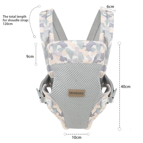 Cozy 7-45lbs Baby Wraps Carrier, Ergonomic Baby Carrier Newborn to Toddler, Baby Front and Back Carrier