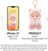 Gummy POP MART HACIPUPU Bear Series-Vinyl Plush Pendant Blind Box, Random Design, Collectible Toys Decorations, Holiday