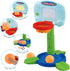 LotFancy Basketball Hoop for Kids - 2 in 1 Adjustable Sports Toy Set for Toddlers 9m-3y, Indoor Basketball Game