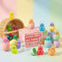 AUZXMCN 24PCS Easter Squishy,Easter Basket Stuffers Bunny Stress Balls for Kids,Easter Toys Stress Relief Fidget