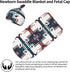 Western Aztec Newborn Baby Swaddle Blanket, Native Southwest Sleep Sack Wrap with Beanie Hat Sets for Infant Boy Girl
