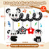 0-6,6-12Months Black and White High Contrast Baby Toys - Sensory Infant Hanging Carseat & Stroller Toy for Newborns