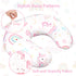 Unicorn Baby Car Seat Strap Covers & Nursing Pillow Cover - Soft Organic Knit