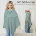 SheSeek Muslin Nursing Cover Up for Breastfeeding, Soft & Breathable Cotton Breast Feeding Cover for Women, Full