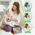 Dr.Rapeti Black and White Tummy Time Floor Mirror for Baby, Infant, Toddler Kids, Washable Non-Toxic Toy with Crinkle