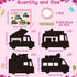 CY2SIDE 60PCS Summer Set Ice-Cream Truck Scratch Cards - Ice Cream Cart Scratch Craft Paper Ornament Gift for Kid