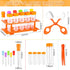 Weewooday 14 Pieces Motor Skill Tool Set, Science Learning Tools for Kids, Includes Test Tubes and Droppers