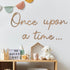 JarThenaAMCS Once Upon a Time Wooden Sign Reading Corner Sign Nursery Wall Decor for Kids Bedroom Bookshelf Home Decor