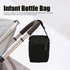 Insulated Leakproof Baby Bottle Bag with Detachable Hook - Black