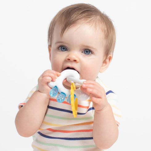 Nuby Cloud Teether with Sun and Silicone Rain Links : 3+ Months