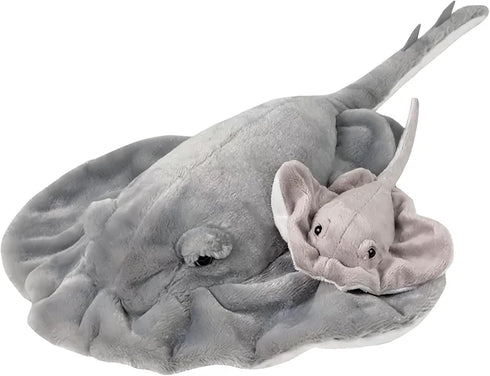 Adventure Planet Birth of Life Stingray with Baby Plush Toy 22" Long