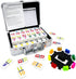 JOYOUSLIFE Mexican Train Dominoes with Numbers, Color Double 12 Numerical Domine Set for