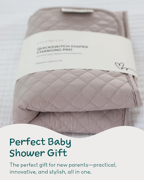 Lily Miles Diaper Changing Pad Portable, Baby Changing Mat with Magnetic Latches, Travel Pad for Diaper Bag, Baby