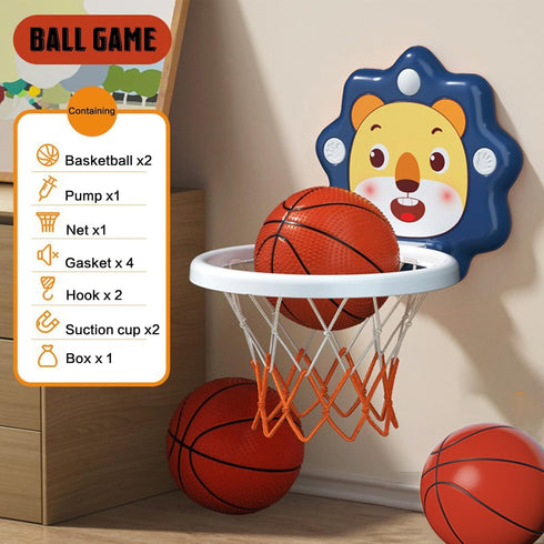 Adjustable Height Indoor Mini Basketball Hoop for Toddlers, Kids Basketball Toy for Boys & Girls 3+ Years