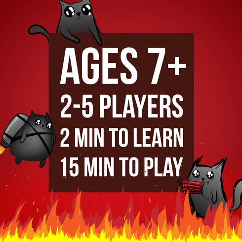 Exploding Kittens Original Edition - Hilarious Family Game Night Card Game for Ages 7+