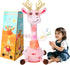 MILGEI Dancing Talking Giraffe Toy, Singing Musical Tummy Time Baby Toy with