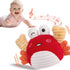 nicknack Baby Toys 0-6 Months Crawling Dancing Bouncing Musical Learning Plush Crab,Interactive