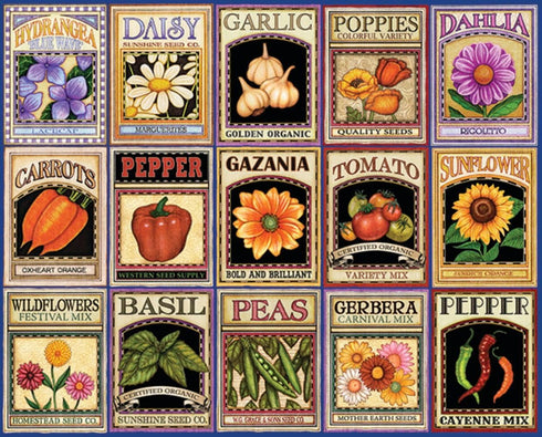 Springbok Puzzles Garden Goodness 1000 Piece Jigsaw Puzzle - Large 30" x 24" - Made in USA - Unique Cut Pieces