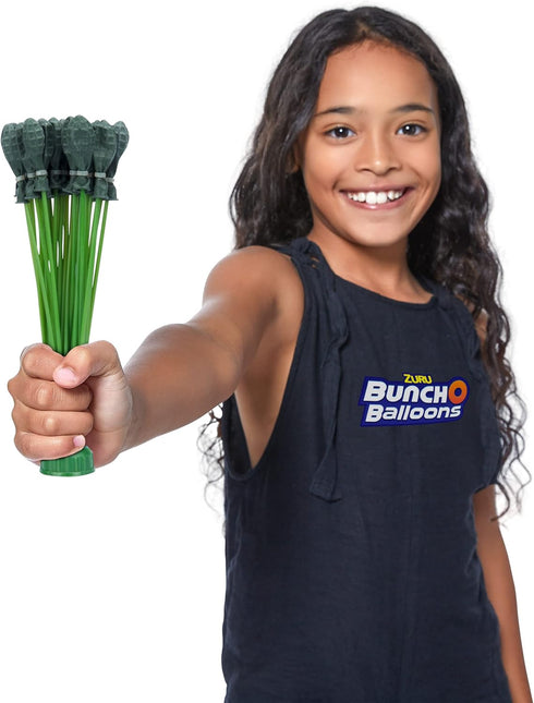 Bunch O Balloons 6 Pack - Rapid-Filling Grenade-Colored Water Balloons (210 Balloons), Green