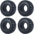 MOHERO 1.0 Crawler Tires, Soft Rubber Wheel Tires 4PCS for 1/24 Axial SCX24 RC Crawler Car (54mm)