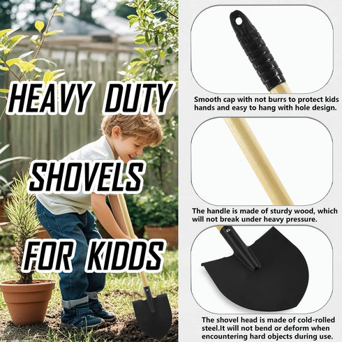 3-10, 28 2PACK Kids Beach Shovels for Digging Sand, Garden Tools for Kids Outdoor Gardening Toys Gifts for Boys Girls
