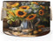 Bouquet of Sunflower Round Baby Gift Baskets,Sunflower Round Decorative Storage Box Canvas
