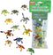 Wild Republic Frog Mini Polybag - Kids Gifts, Educational Toys, 12 Piece Set in Reusable Bag