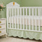 Brandream Scallop Edge Cotton Crib Skirt Toddler Bedskirt Baby Nursery Crib Bed