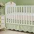 Brandream Scallop Edge Cotton Crib Skirt Toddler Bedskirt Baby Nursery Crib Bed