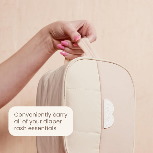 1 Count Buddle Bum Bag, Small Diaper Caddy Tote, Holds All Baby Diapering Essentials, Water-Resistant