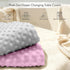 2 Pack 32x16 Inch Baby Changing Pad Covers, Super Soft Plush Dot Diaper Changing Table Covers Fit Changing Table Pad