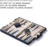 Lingle 15inch Backgammon Sets Backgammon Set for Adults, Classic Board Game with Folding Leather Case, Faux Leather