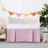 100% 400 Count 52"X28" 14" Crib Skirt Dust Ruffle, Egyptian Cotton Thread Soft Breathable Crib Bedding Skirt for Baby