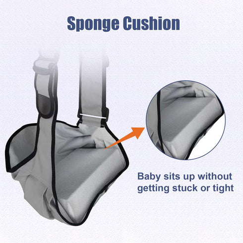 Beyoik 10-30 lbs(Grey) Baby Sling Carrier,Baby Sling with Cushion,Toddler Carrier with Comfortable Sponge
