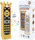 Orzbow Baby Remote Control Toy for 6 Month+, Silicone Teether Cover, Realistic Light and Sound Musical Toy, BPA Free