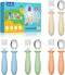 8 Pieces Toddler Utensils Set, Kids Silverware with Silicone Handle, Safe 18/8 Stainless Steel