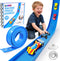 Flex Track 12 Ft Starter Set: Portable Rolls Up Race Tracks for