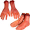XONOR Halloween Fake Human Arm and Foot - Bloody Dead Body Parts Decorations, 4-Pieces (1 Pair Hands, 1 Pair Feet)
