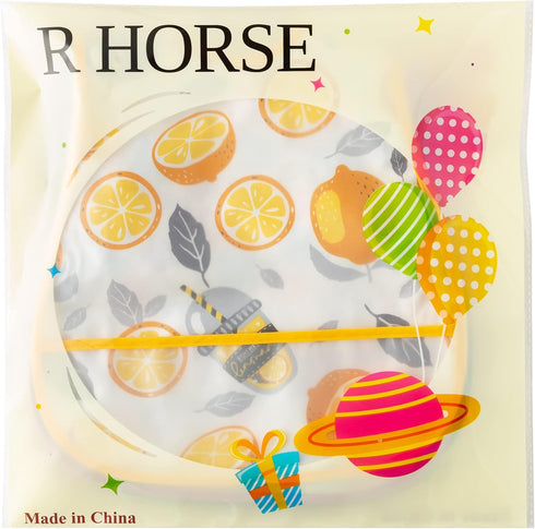 R HORSE 5Pcs Baby Bibs Set, Toddler Bibs with Crumb Catcher Pocket & Snap Button for 6-24 Months