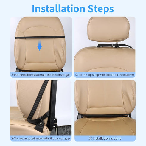 Viaviat 2 Pack 2 2-Pack) Car Seat Protector Large Kick Mat Durable Water Resistant Auto Seat Back Covers with Mesh