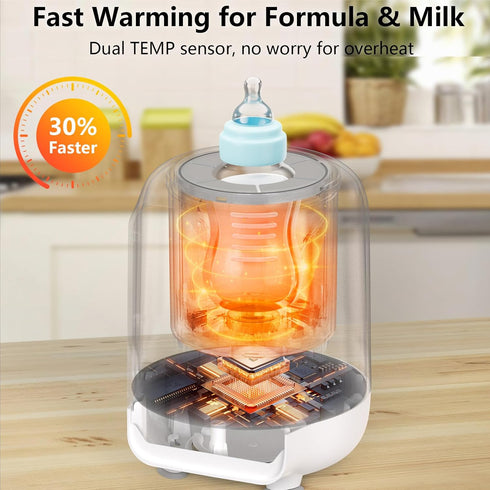 3 9 1 Swirlable Baby Bottle Warmer Mins Fast Bottle Warmer in Bottle Warmer for Breastmilk & Formula Accurate