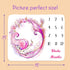 Monthly Milestone Blanket for Baby Girl, Pink Mermaid Watercolor Starfish Seahorse Turtle Seashell Growth Chart