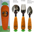 Baby Spoons with Fork | 3 Pcs Easy Grip Baby Cutlery Set with Case | Stainless Steel Toddler Utensils | Carrot Shaped Kids Silverware | Children's Safe Food Grade Material | Dishwasher Safe by LEYDT