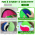 Toss Catch Ball Outdoor Toy, Upgraded Kid Game for Beach & Backyard Fun, Indoor Family Toy for Ages 3-12 with 4 Paddles