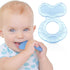 Nuby Silicone Teethe-EEZ Teether with Bristles, Includes Hygienic Case, Colors May Vary