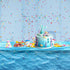 Irenare 1 Piece Ocean Waves Plastic Tablecloth 54 x 108 Inch for Beach Pool Birthday Party Decoration