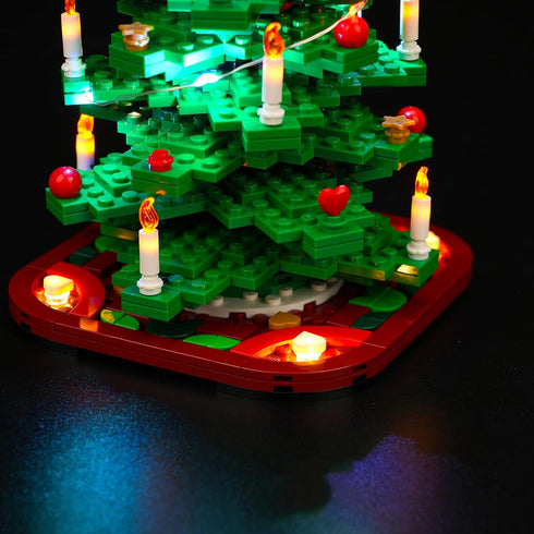 Upgraded LED Light Kit for Lego Christmas Tree Set - Music Version Compatible with LEGO 40573 (Model Not Included)